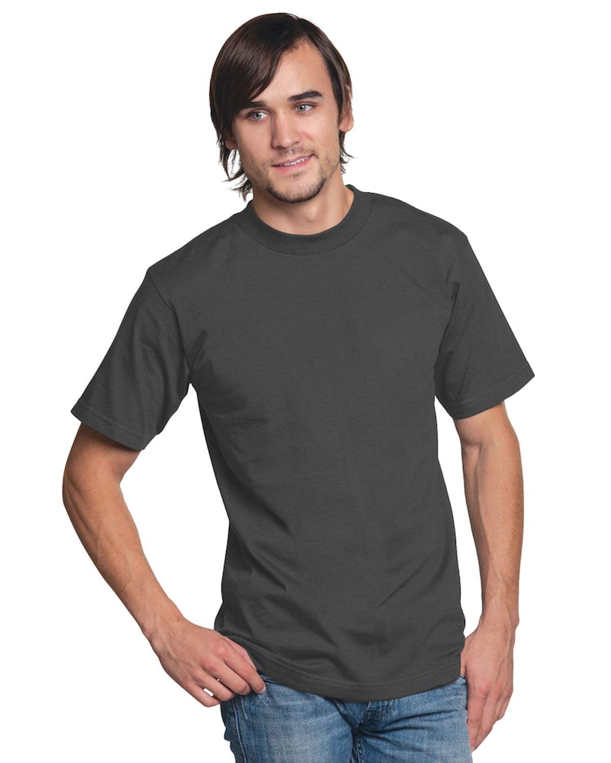 Bayside Union-Made Short Sleeve T-Shirt - Charcoal, M