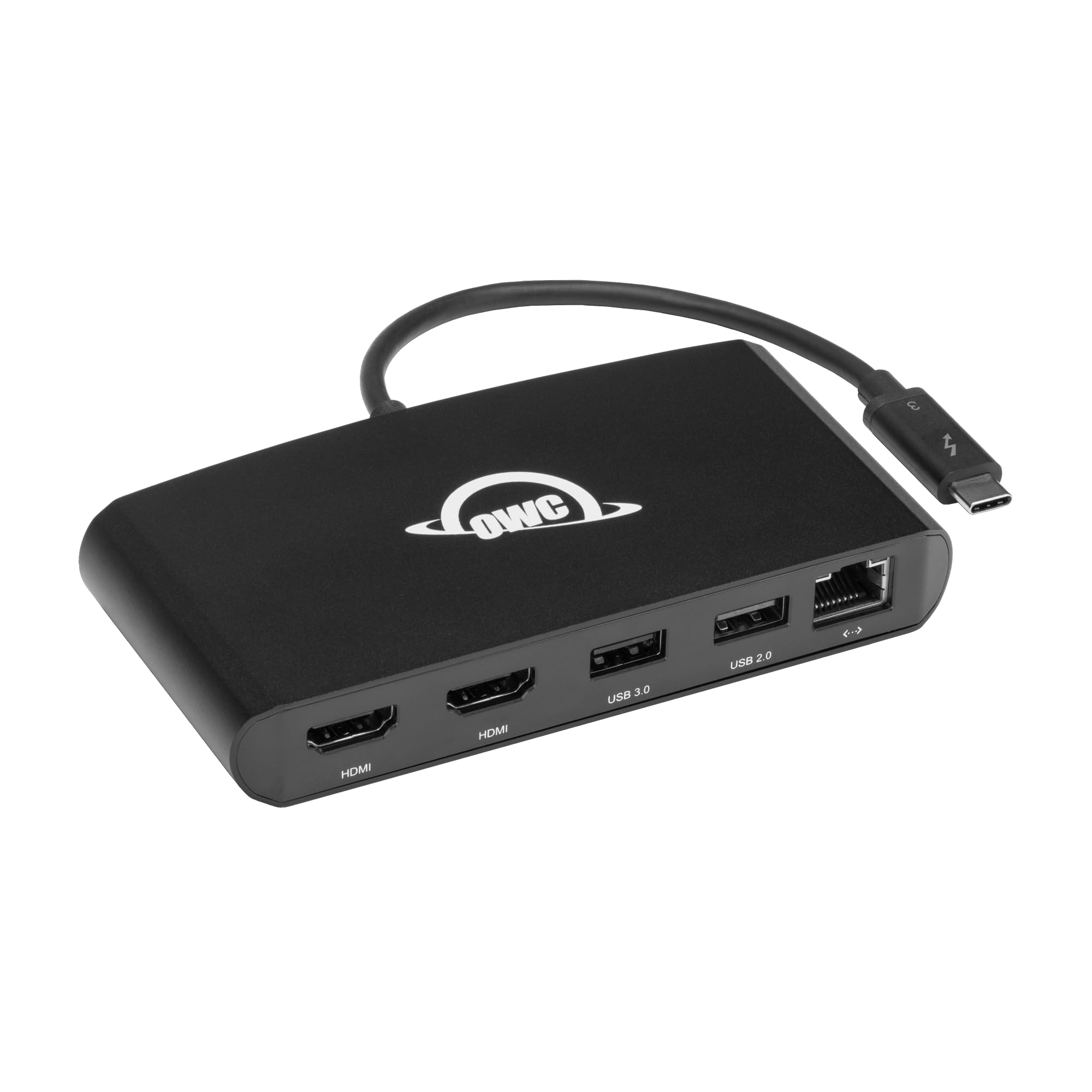 OWC, 5-Port Thunderbolt 3, mini Dock, Bus-Powered 2x HDMI, 1x USB 3, 1x USB 2, Ethernet 1000BT