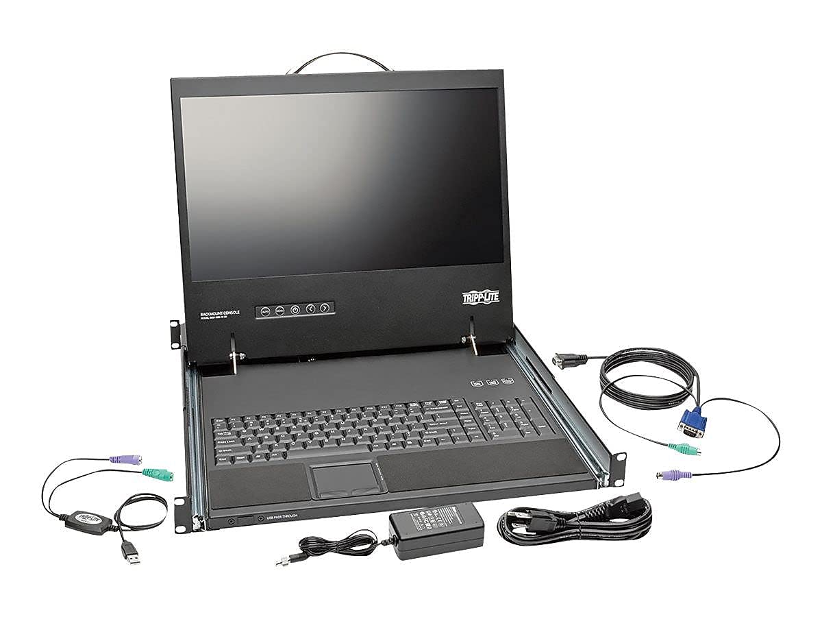 1U Short KVM Console with 19-inch LCD