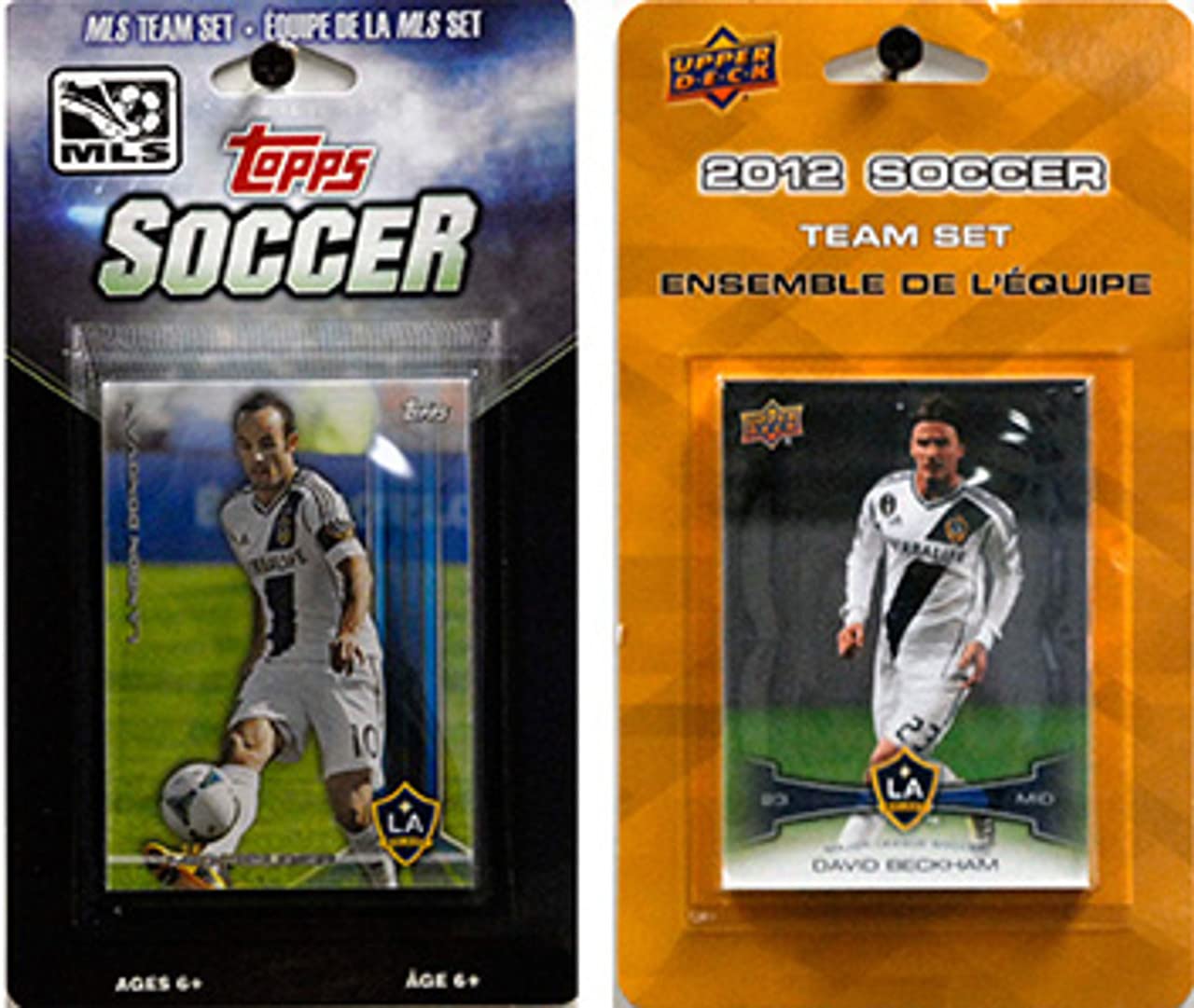 MLS Los Angeles Galaxy 2 Different Licensed Trading Card Team Sets