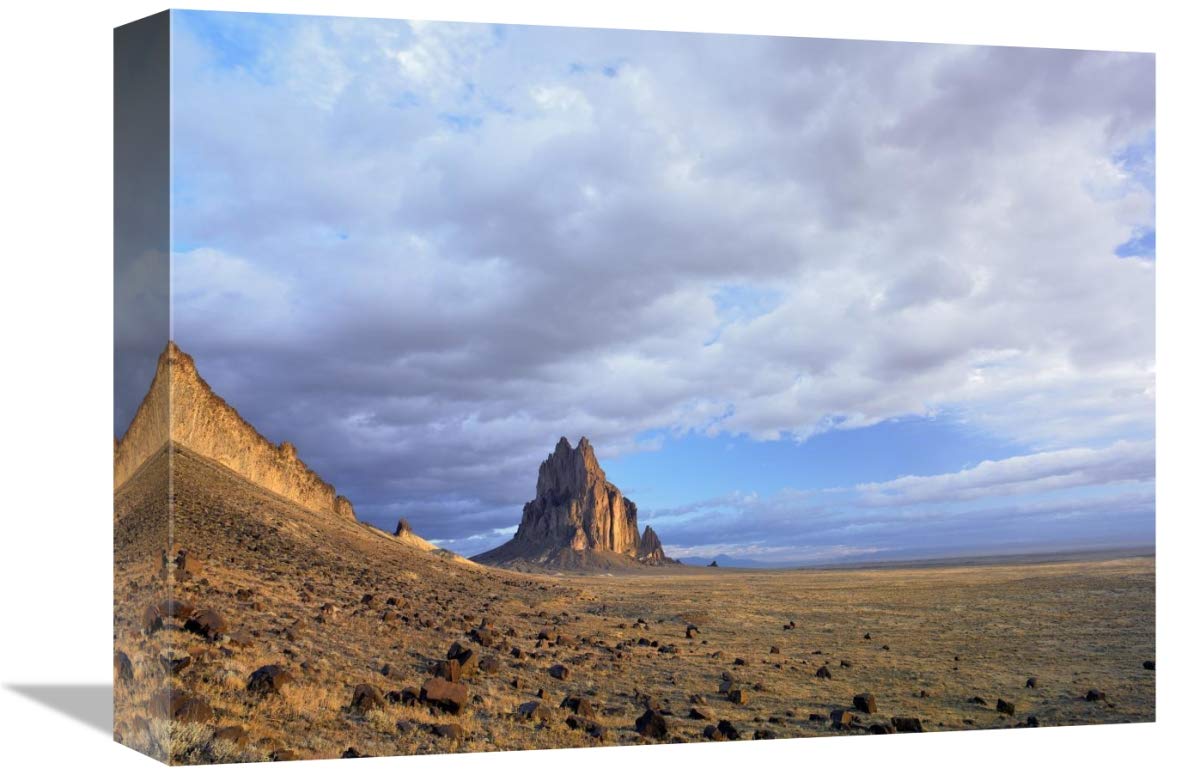 Shiprock, the basalt core of an extinct volcano, New Mexico-Canvas Art-16x12”