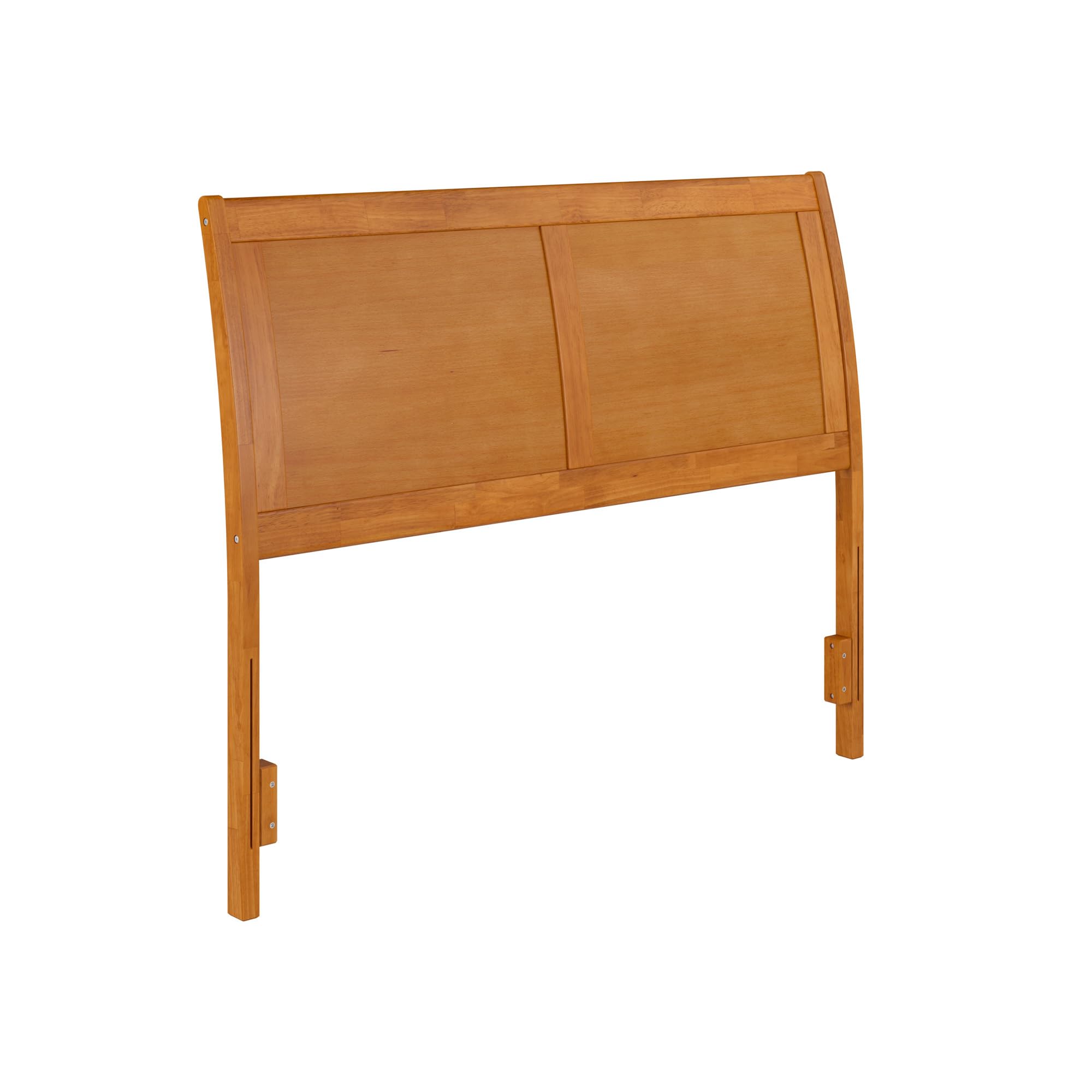 Portland Full Sleigh Solid Wood Panel Headboard in Light Toffee