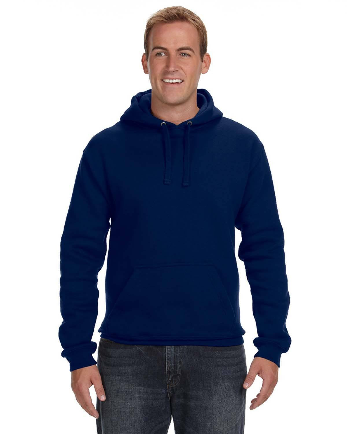 J. America Premium Hooded Sweatshirt - Navy, M
