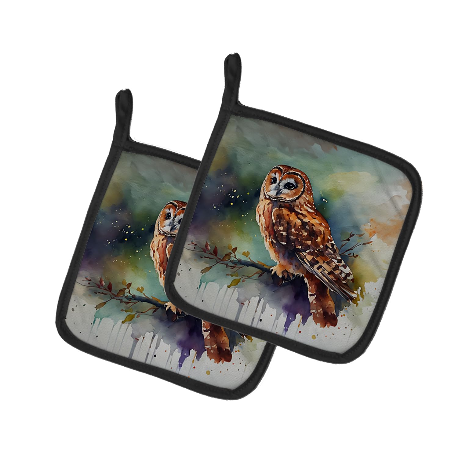 Tawny Owl Pair of Pot Holders