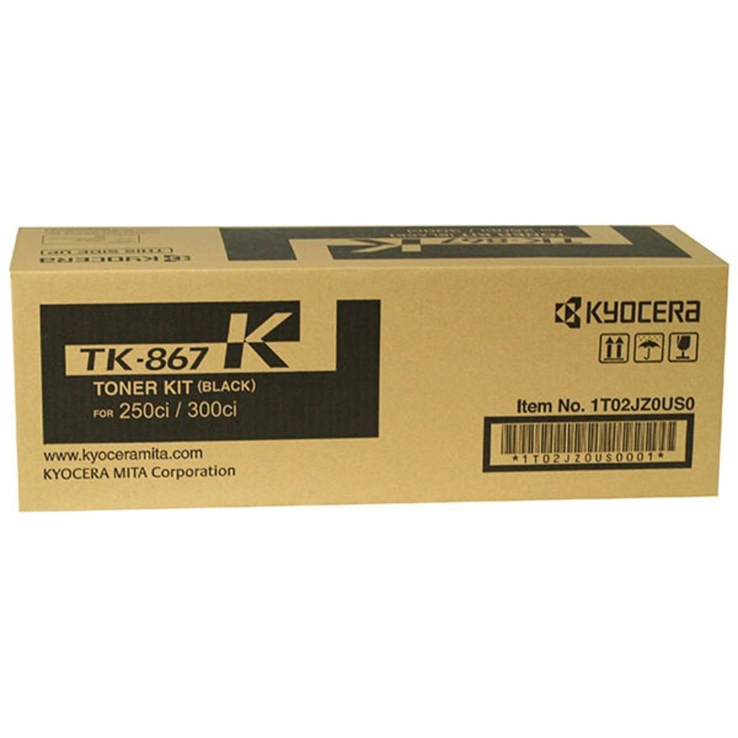 KYOCERA BR TASKALFA 300 1-TK867 SD BLACK TONER, 20k yield