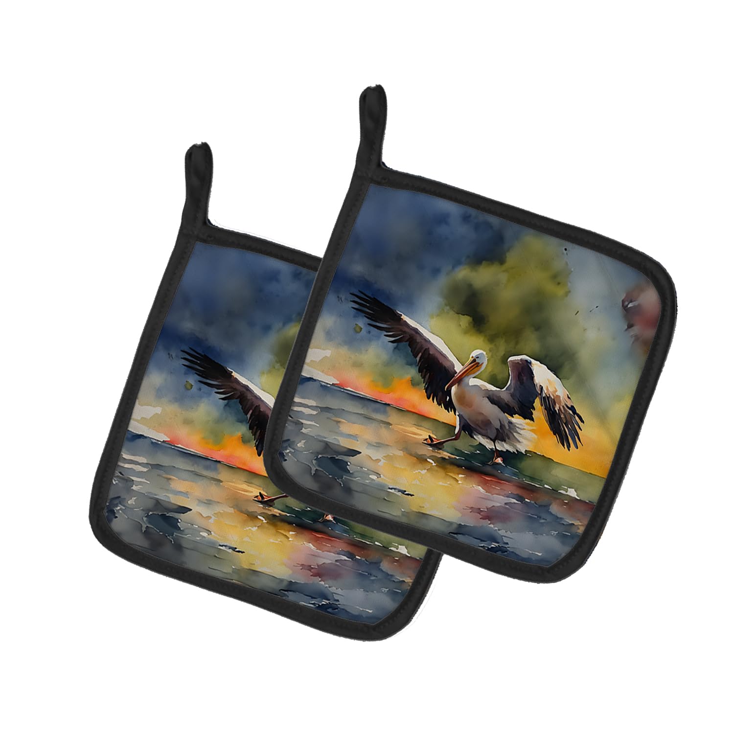 Pelican Pair of Pot Holders