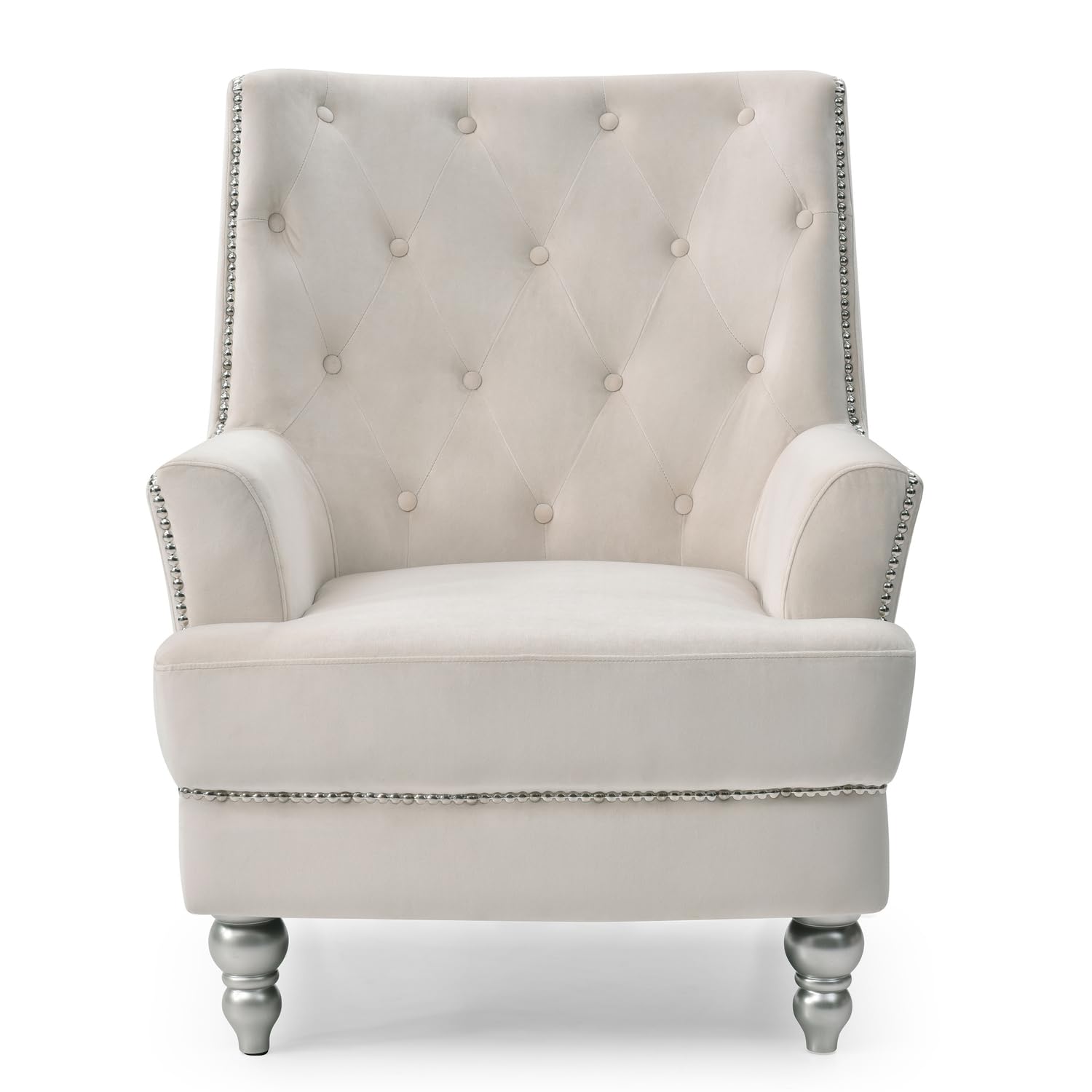 Pamona Ivory Upholstered Accent Chair