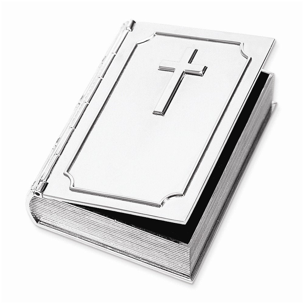 BOOK BOX W/HINGED CROSS COVER 3.5X2.75NP