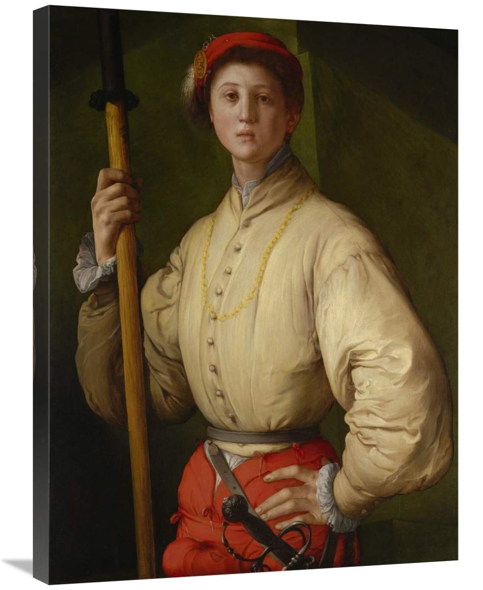 Portrait of a Halberdier (Francesco Guardi?)-Canvas Art-24x32”