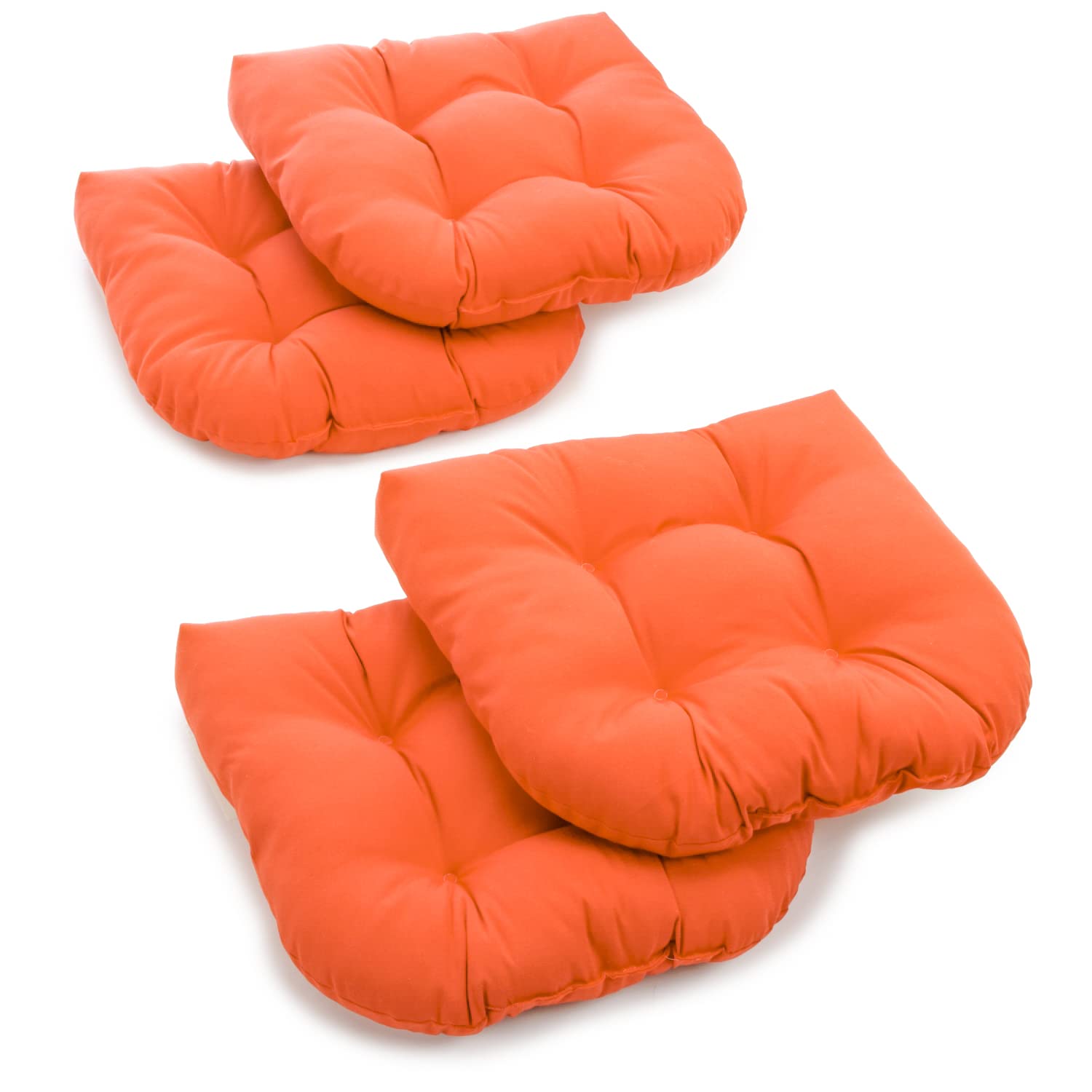 19-inch U-Shaped Twill Tufted Dining Chair Cushions (Set of 4)