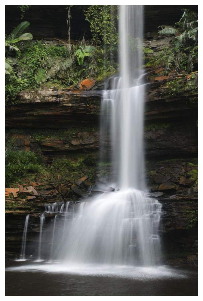 Sandstone gorge and Takob Akob Falls, Maliau Basin, Sabah, Borneo, Malaysia-Paper Art-42x62”