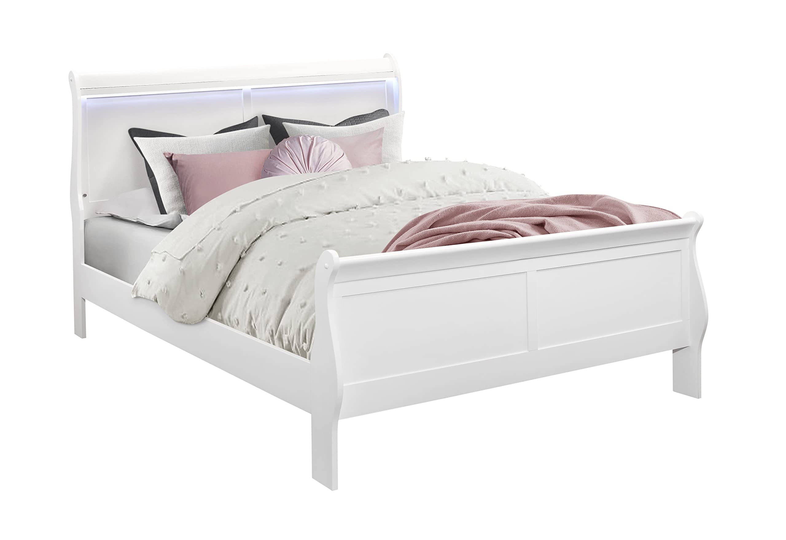 Charlie White Queen Bed