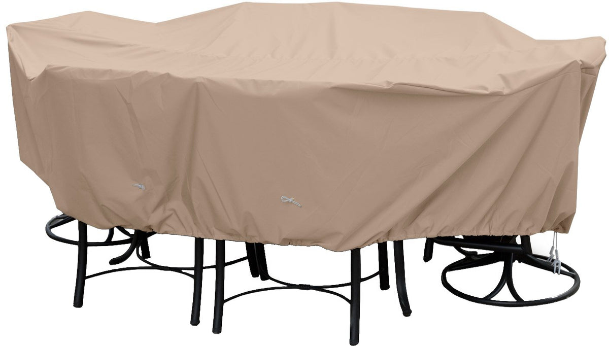 Koverroos Weathermax 49484 X-Large High Back Dining Set Cover 121 By 86 By 34-Inch Toast