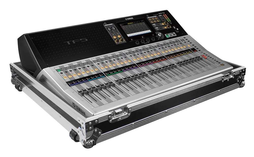 YAMAHA TF5 32 CHANNEL DIGITAL MIXING CONSOLE CASE WITH WHEELS