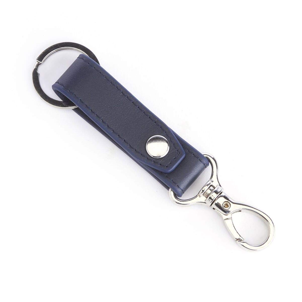 Contemporary Valet Key Chain - Navy