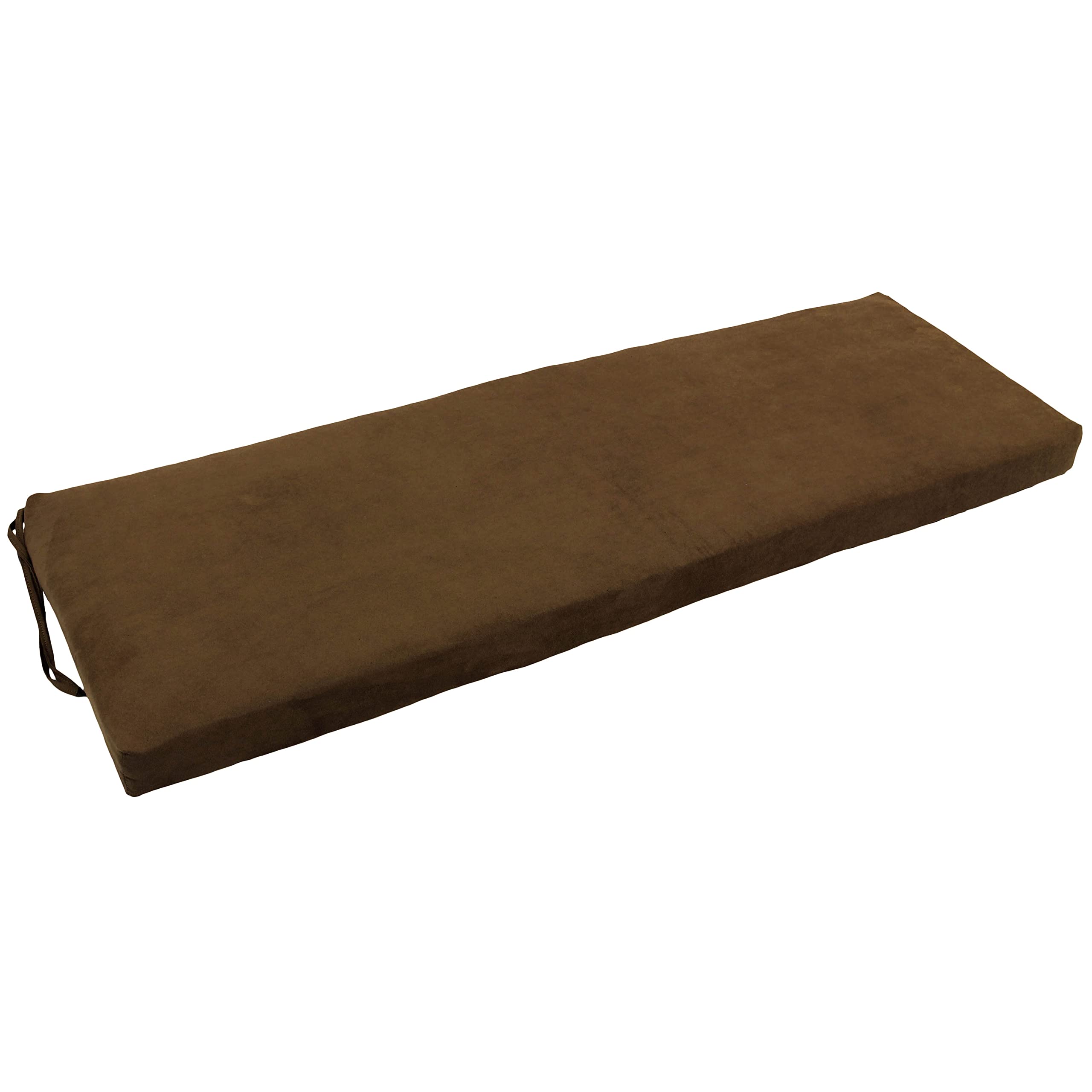 48-inch by 19-inch Solid Microsuede Bench Cushion 948X19-MS-CH