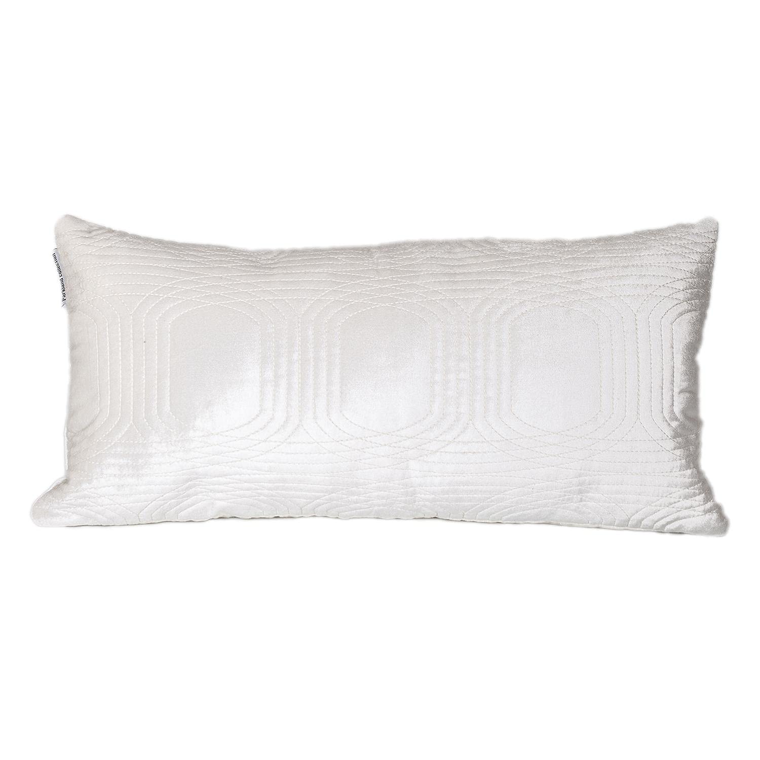 Parkland Collection Iphis Transitional White Throw Pillow