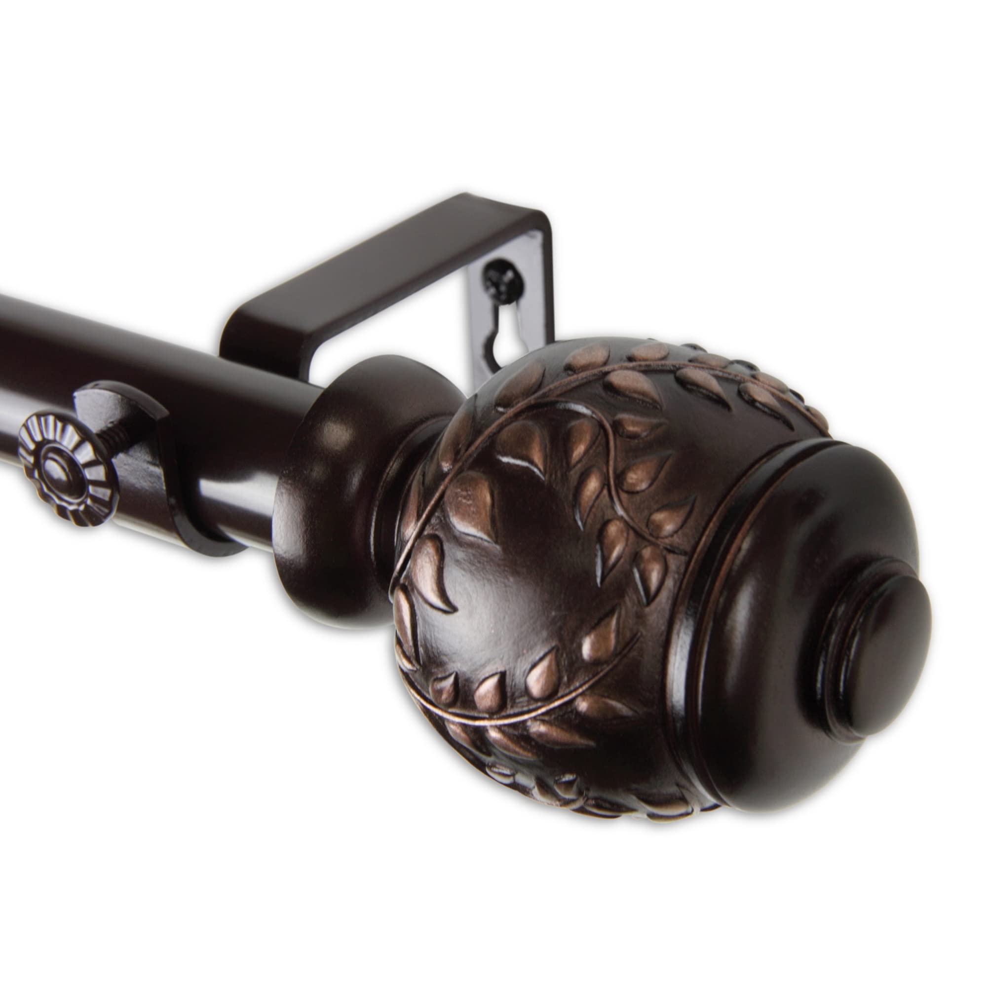 Mathilda Curtain Rod 1 OD 120-170 inch  - Bronze