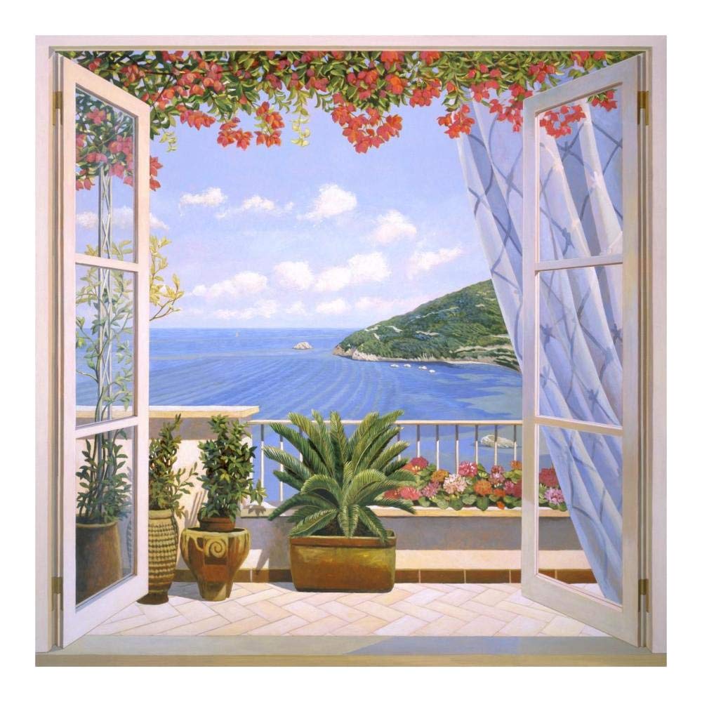 Finestra sul mare-Paper Art-20x20”