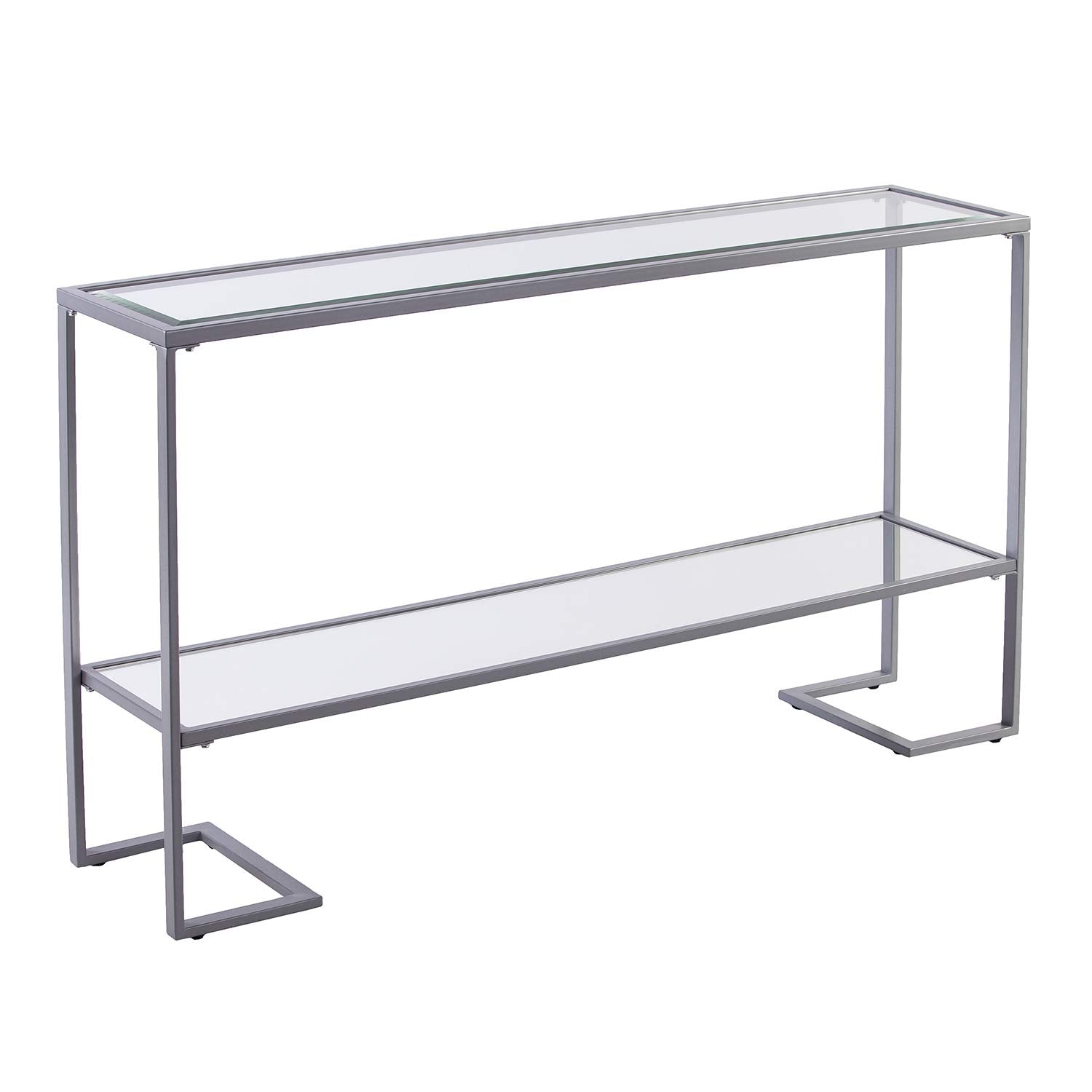 Sei Furniture Southern Enterprises Horten Glam Narrow Console Table, Silver