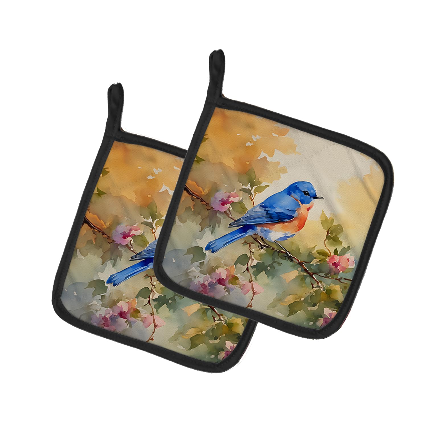 Bluebird Pair of Pot Holders