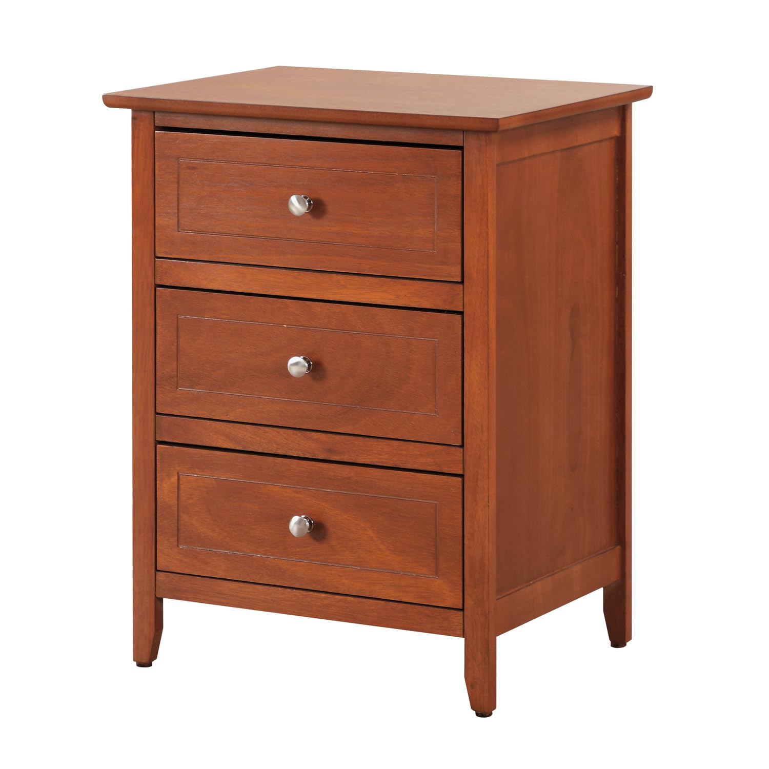 Daniel 3-Drawer Cappuccino Nightstand (25 in. H x 15 in. W x 19 in. D)