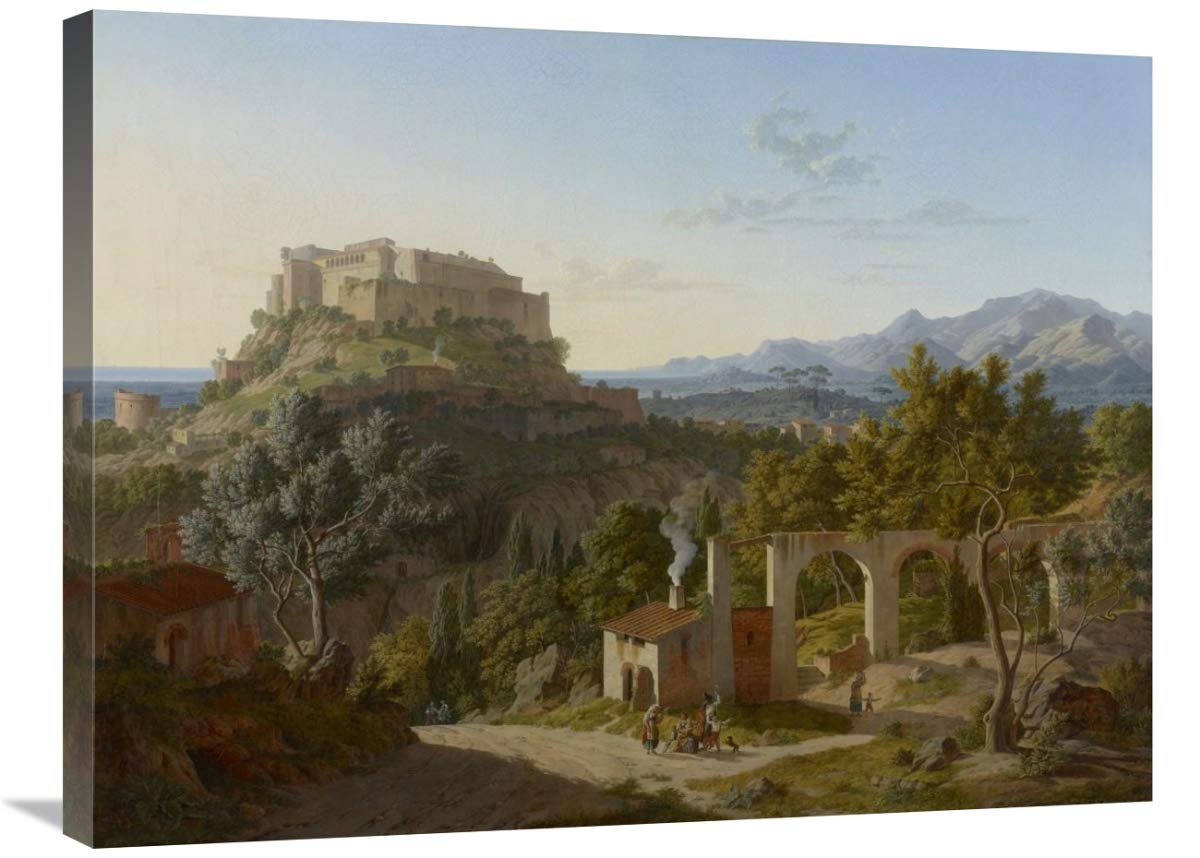 Landscape with the Castle of Massa di Carrara-Canvas Art-32x24”