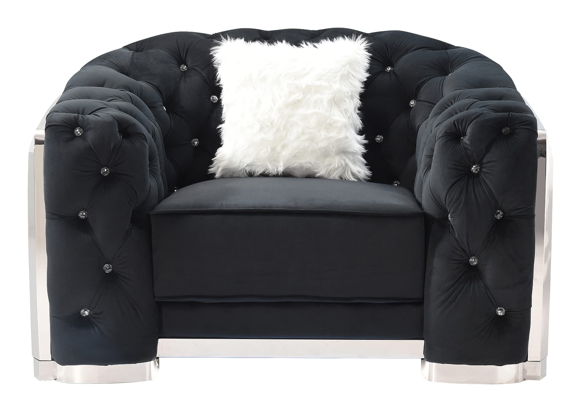 Sapphire Black Accent Chair