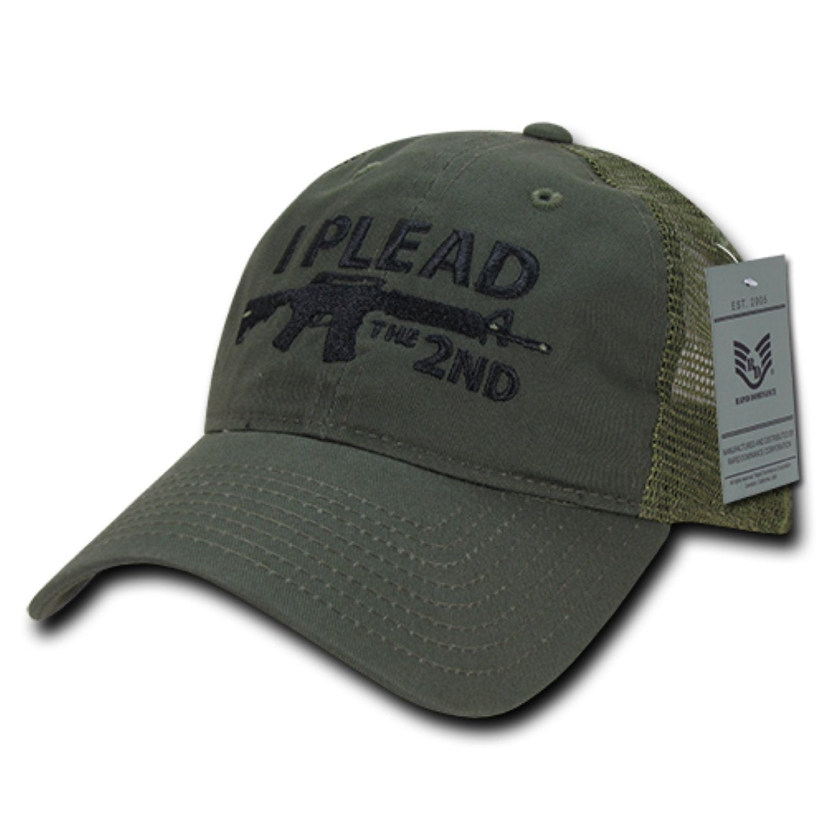 Relaxed Trucker USA, I Plead 2n, Olive