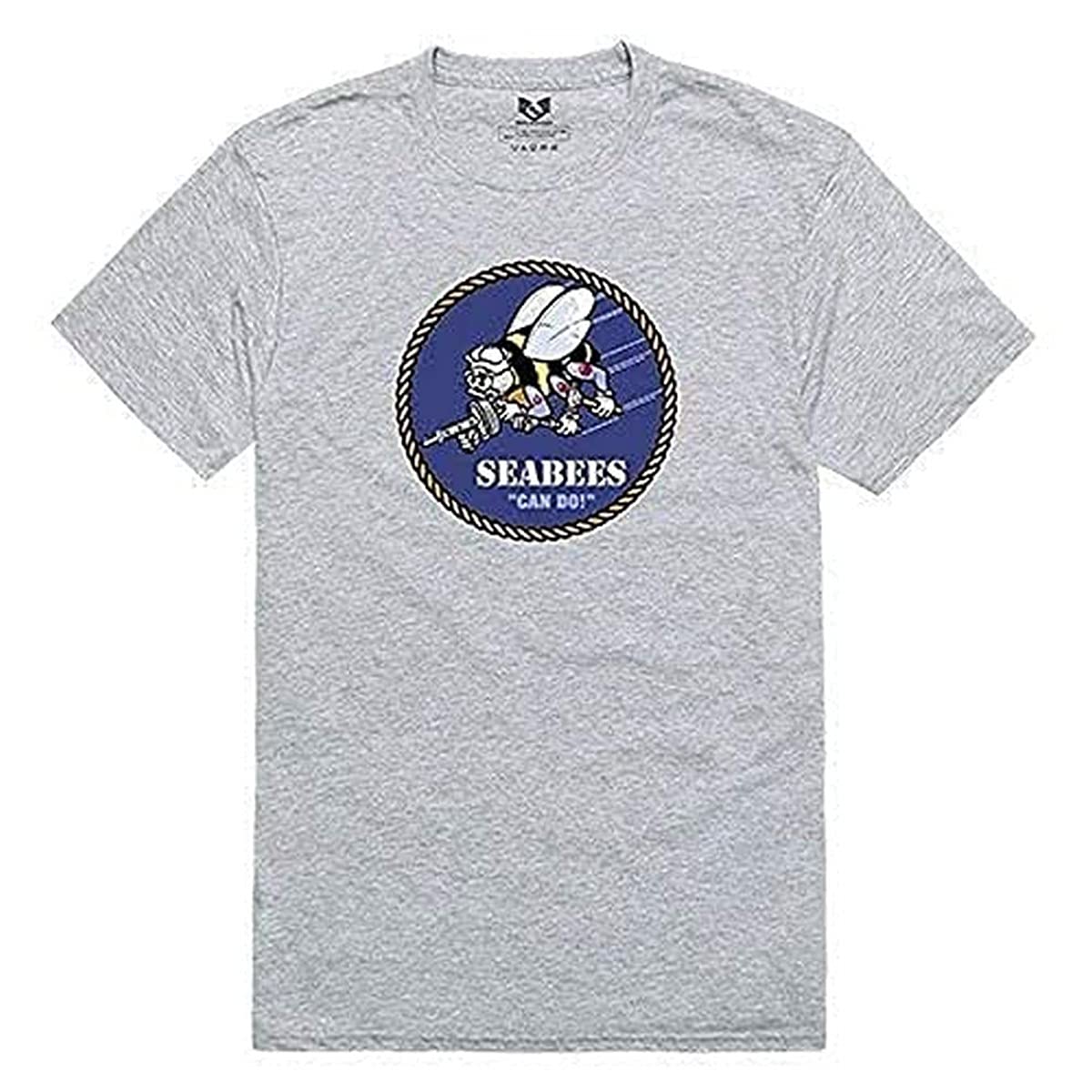 Relaxed Graphic Ts, Seabees,H.Grey, S