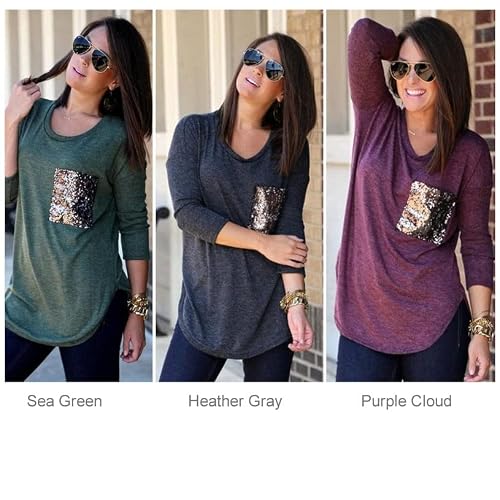 Queenie Tunic Top With Sequined Pocket