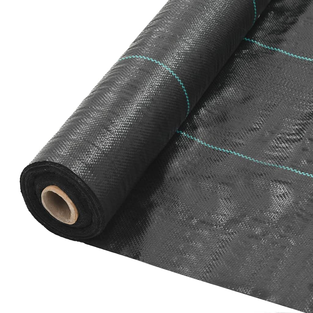 vidaXL Weed & Root Control Mat PP 6.5x164 Black