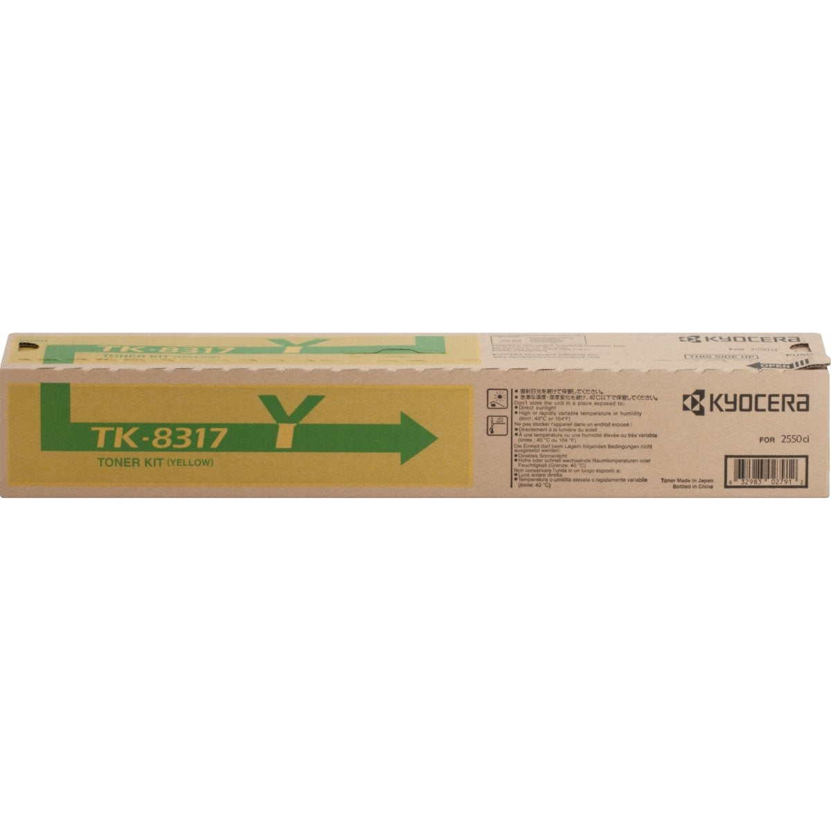 KYOCERA BR TASKALFA 2550 1-TK8317 SD YELLOW TONER, 12k yield