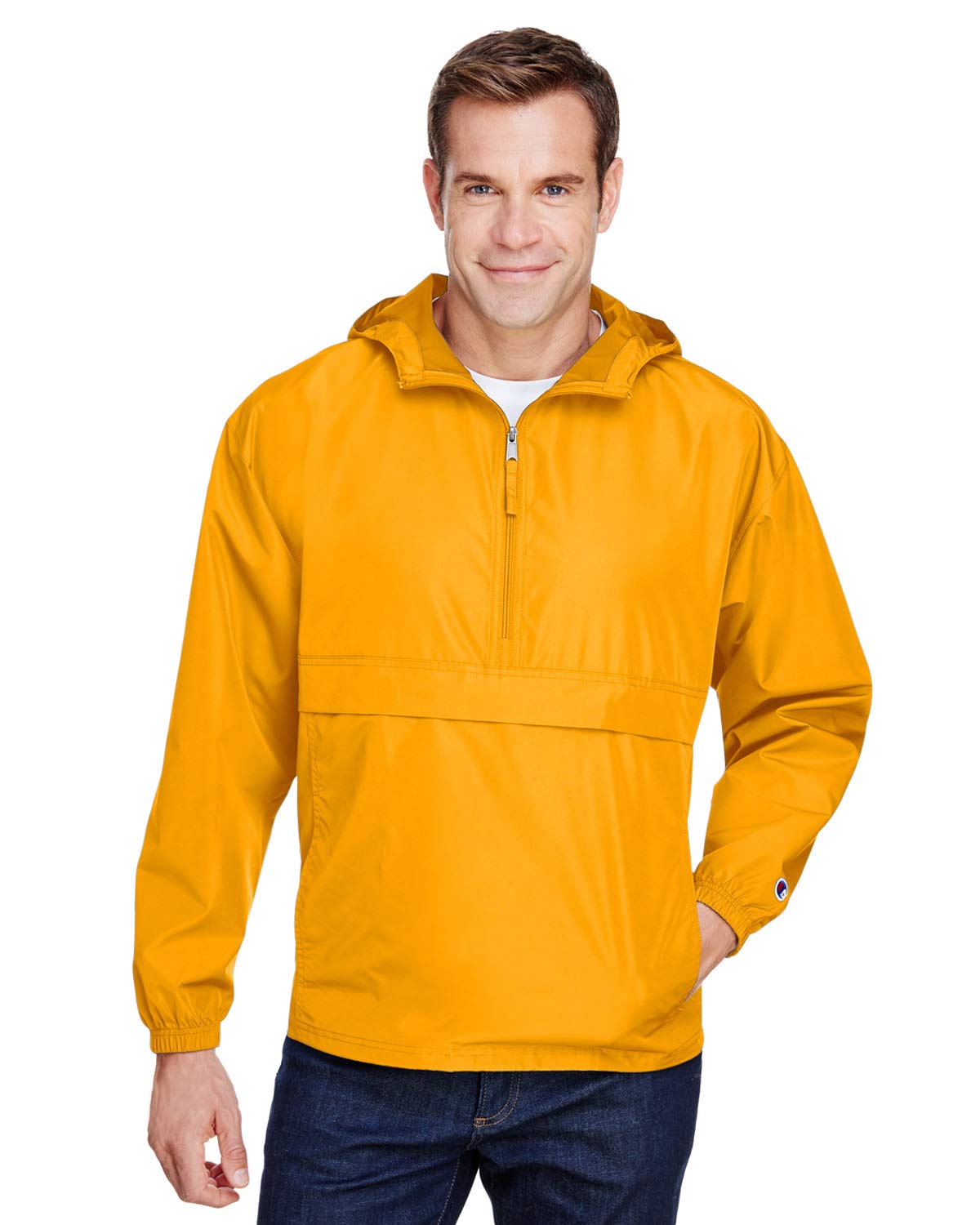 Champion Packable Quarter-Zip Jacket - Gold, L