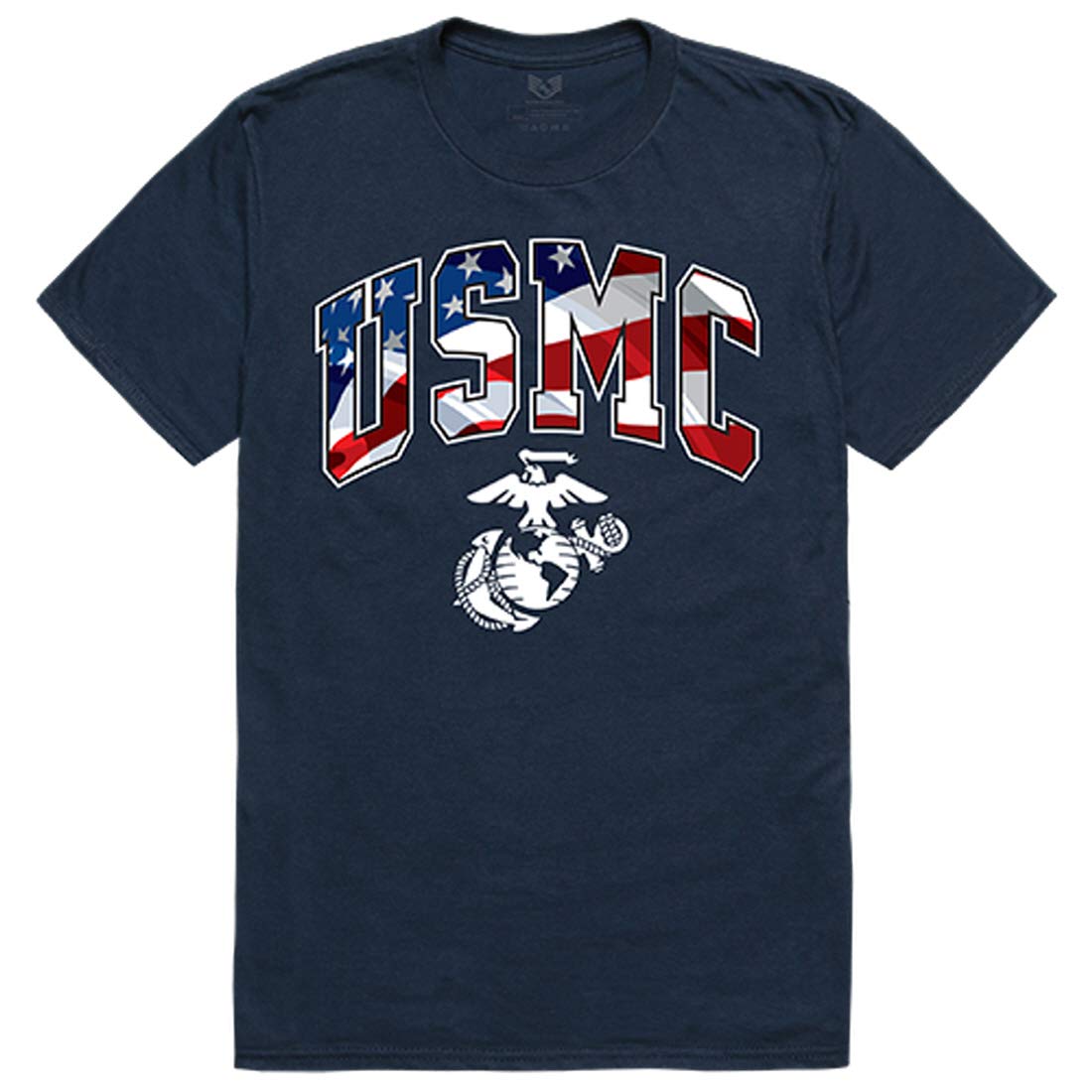 Flag Letter Tee, Marines, Navy, L