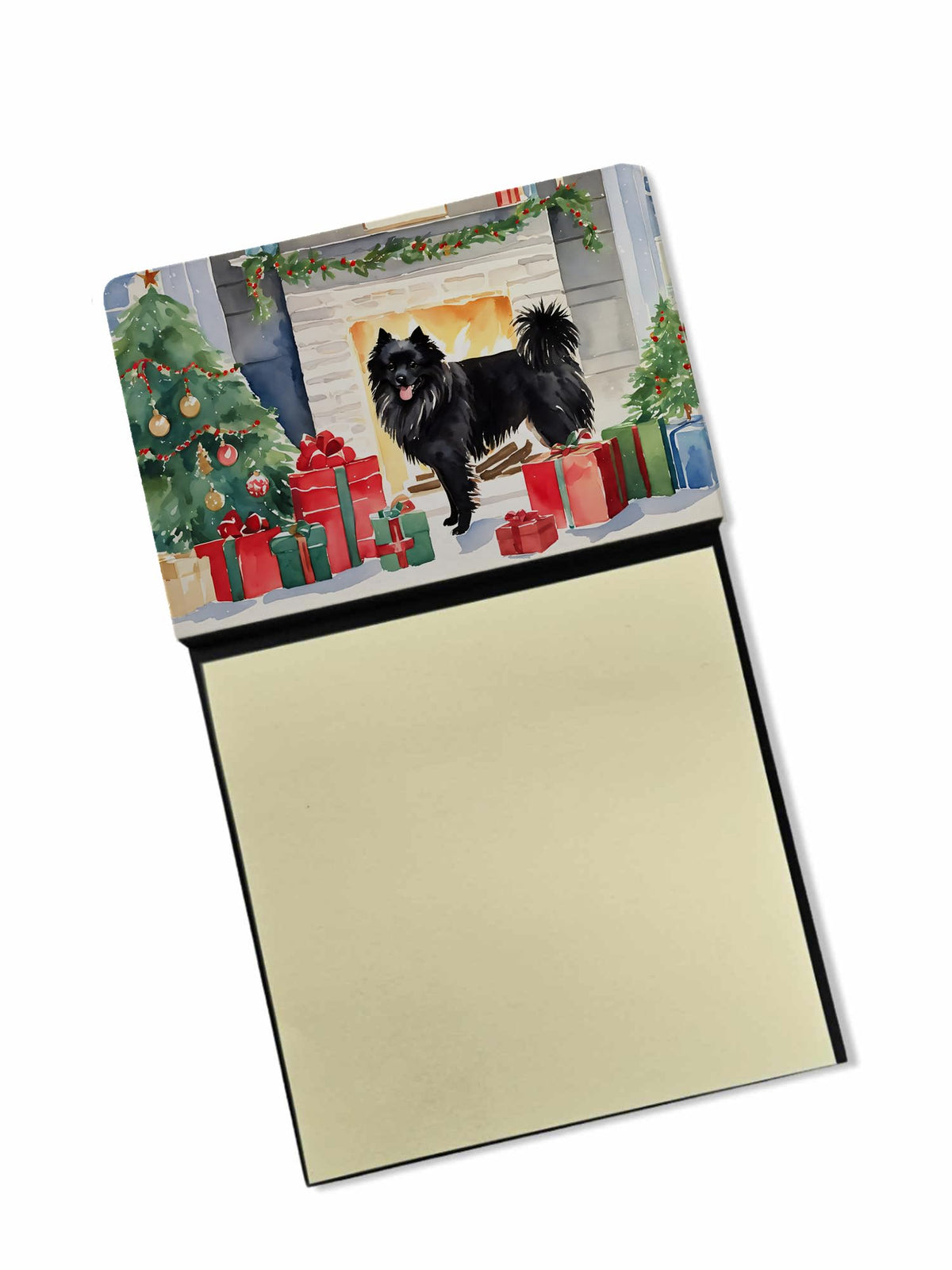 German Spitz Cozy Christmas Sticky Note Holder