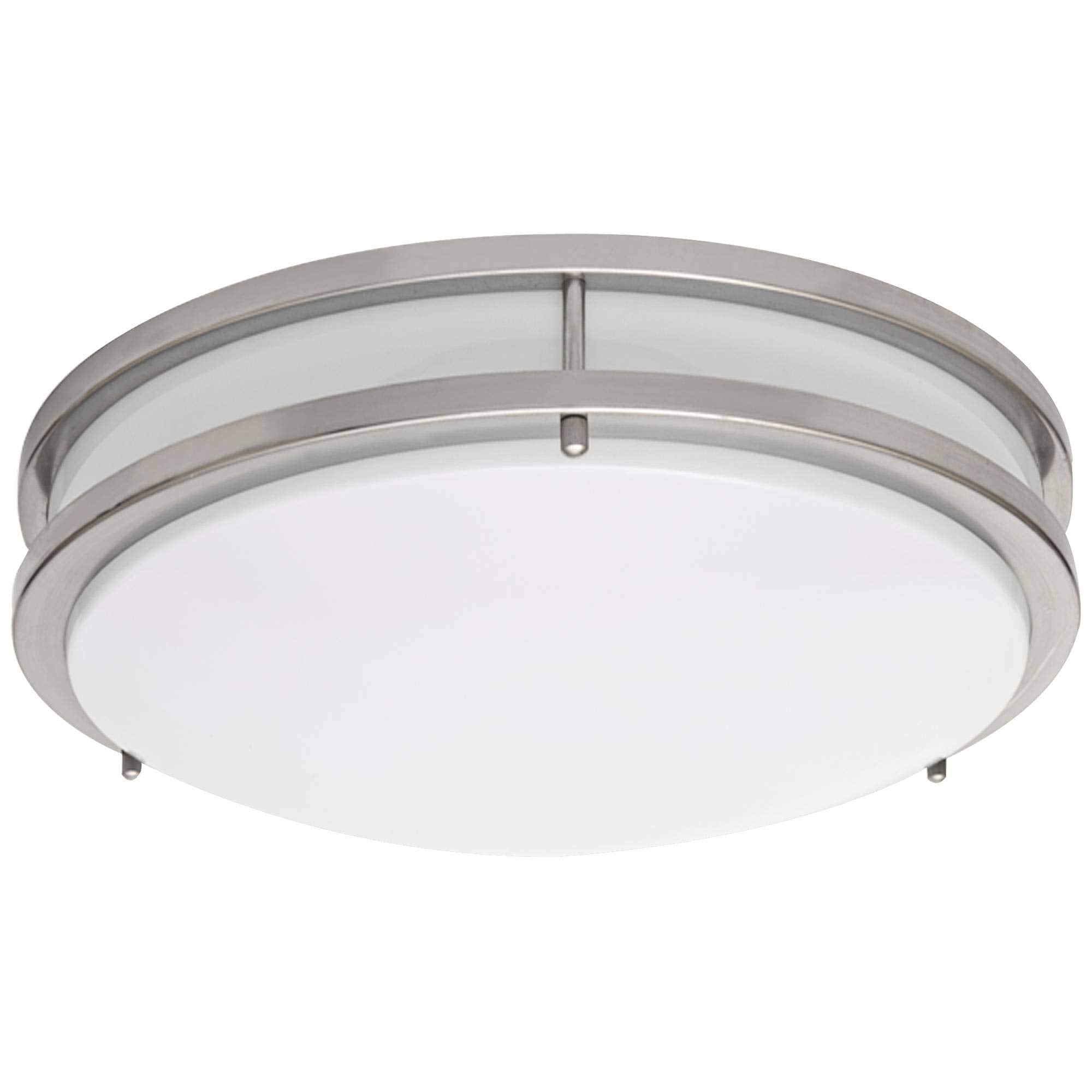 14 LED flush mount fixture.Die-Form-Cold-Rolled Steel housing. Plastic white diffuser. Dimmable.  Damp location