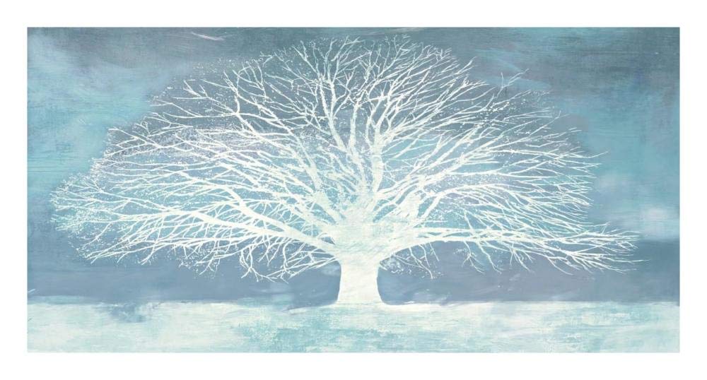 Aquamarine Tree-Paper Art-26x14”
