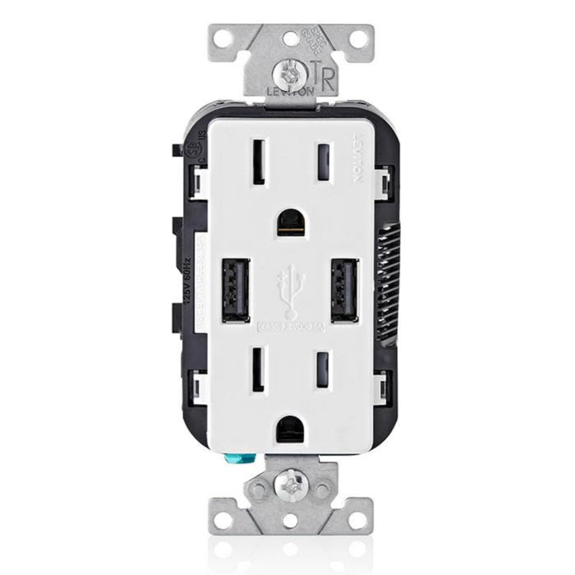 USB OUTLET 15A WHT (Pack of 1) – Virventures