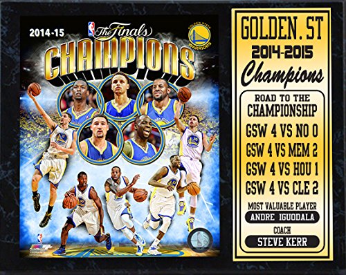 12x15 Stat Plaque - 2015 NBA Champions Golden St. Warriors