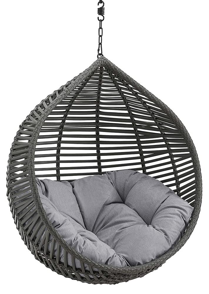 Garner Teardrop Outdoor Patio Swing Chair Without Stand Gray Gray