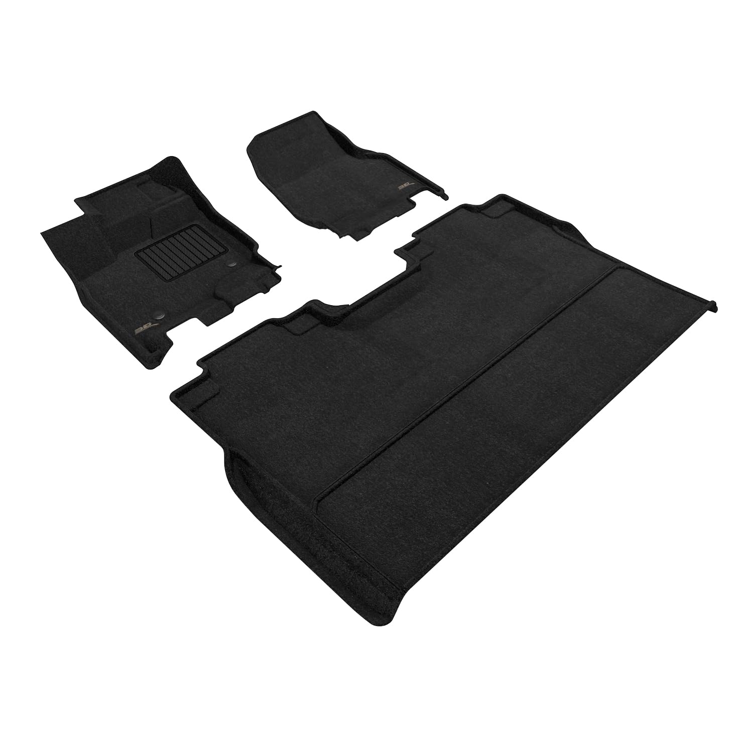 3D MAXpider Compatible with FORD F-150 SUPERCREW 2015-2026 / F-150 LIGHTNING SUPERCREW 2022-2026 BUCKET SEATS, ELEGANT BLACK R1 R2 (NO UNDERSEAT STORAGE)
