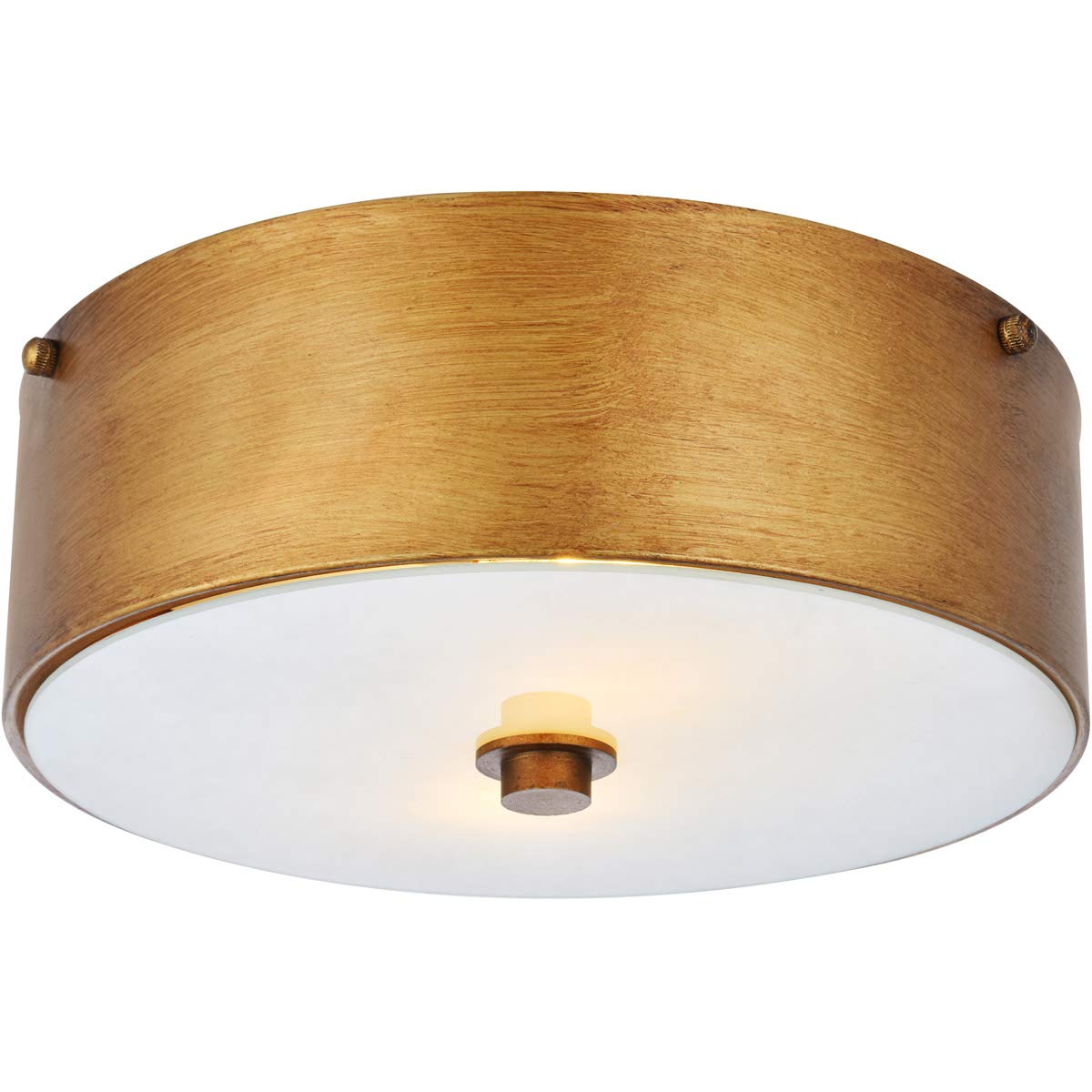 Hazen 2 light 12 inch Vintage Gold flush mount