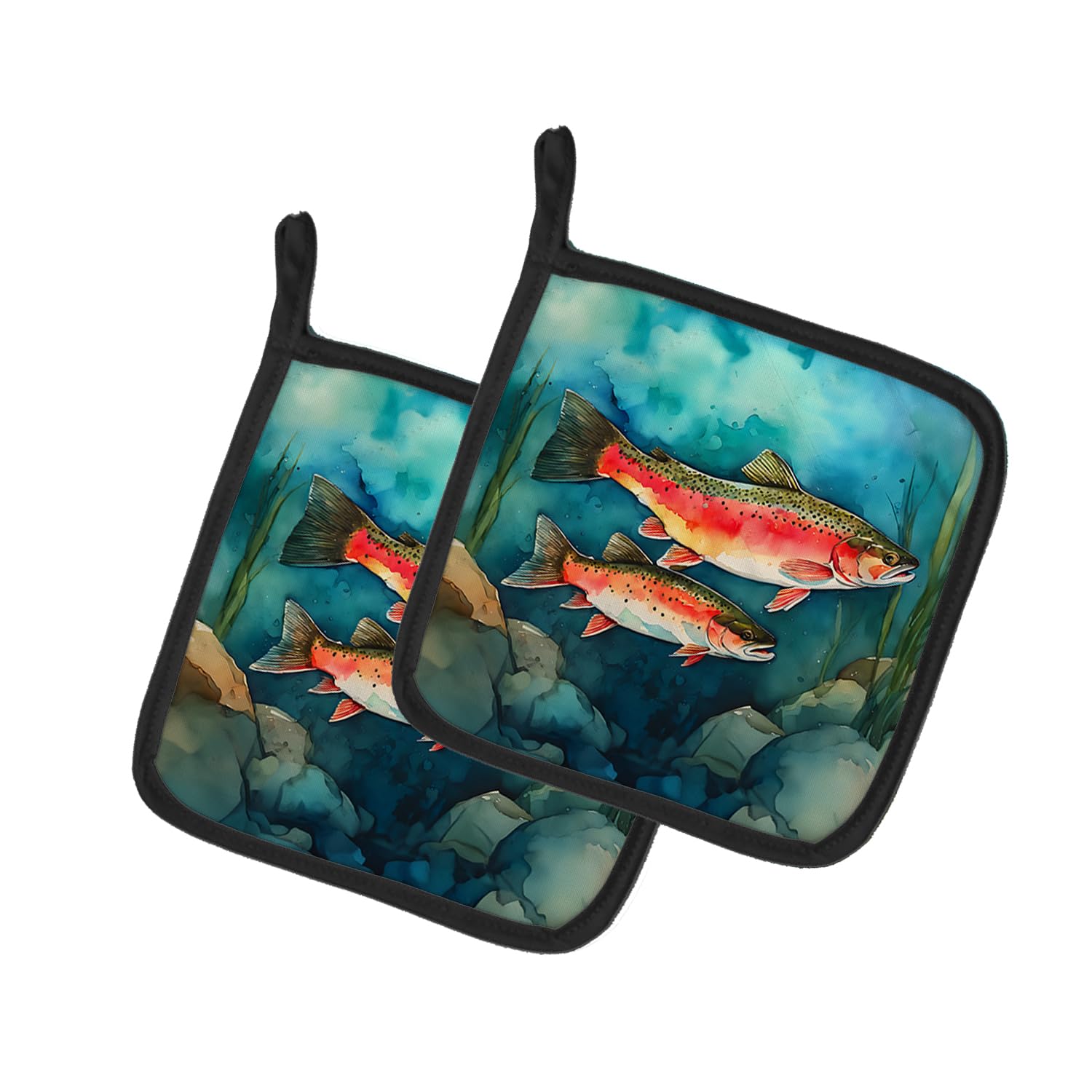 Trout Pair of Pot Holders
