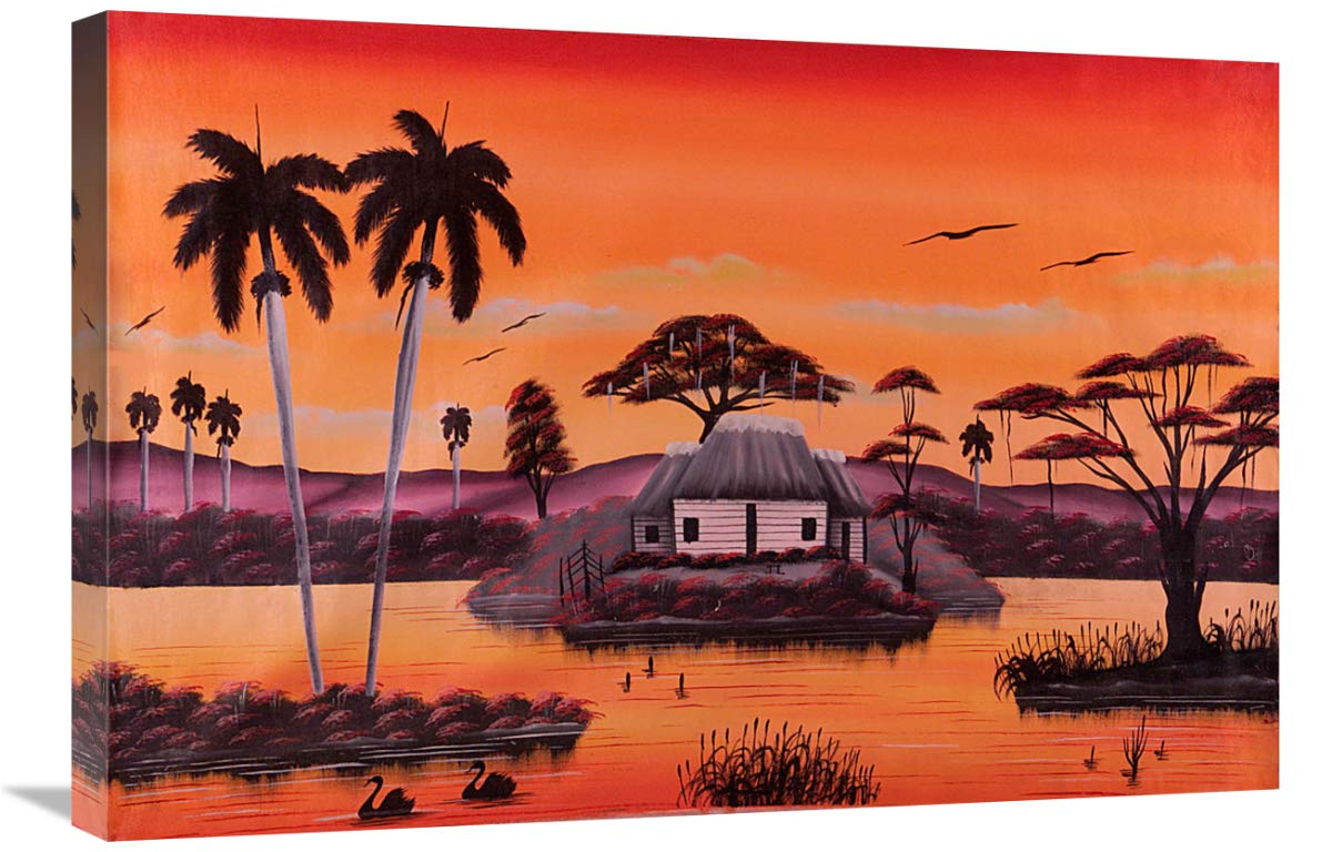 The Duck Pond-Canvas Art-30x20”