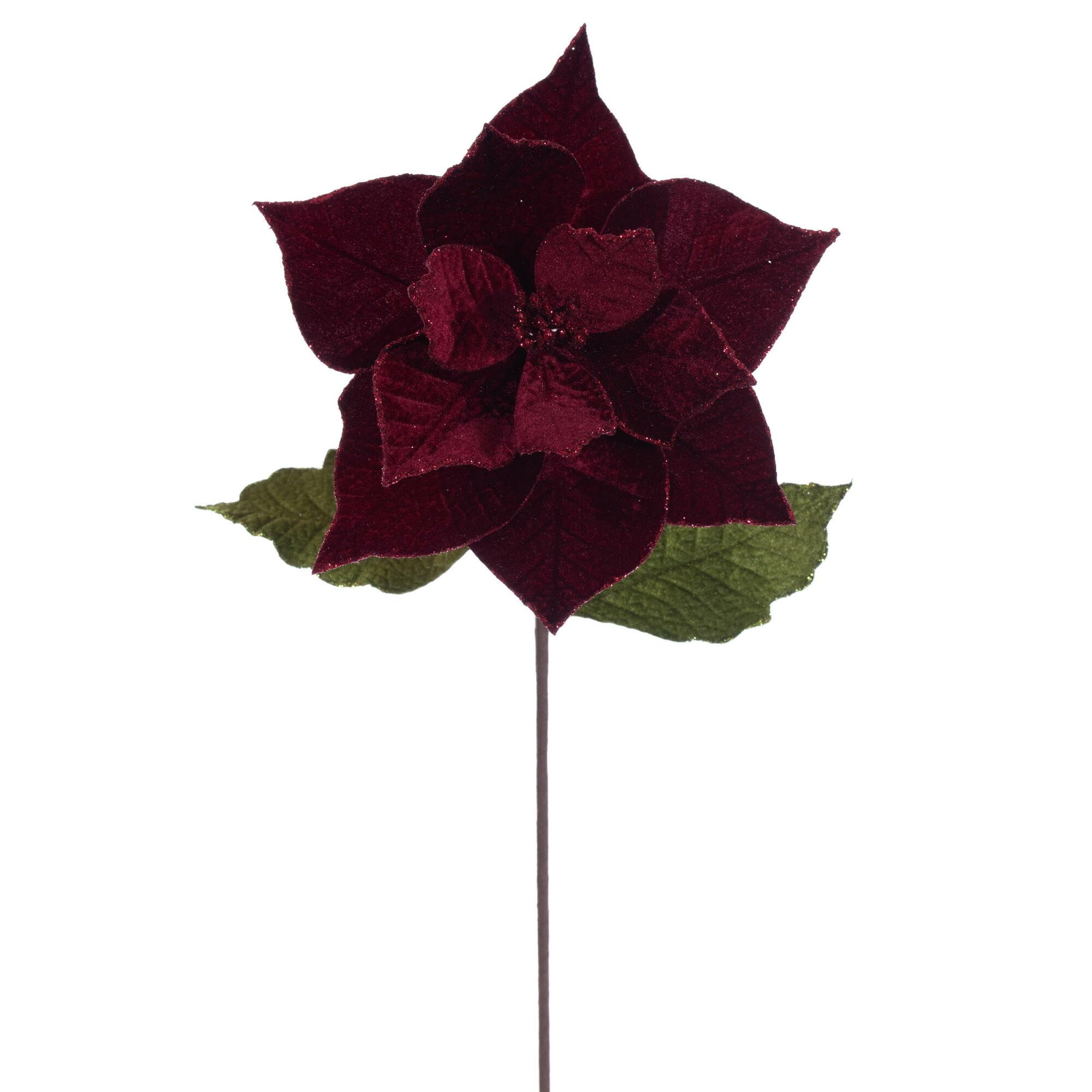 Casafoyer 20” Burgundy Classic Velve 12” Flwr 4/Bg - (Pack Of 2)