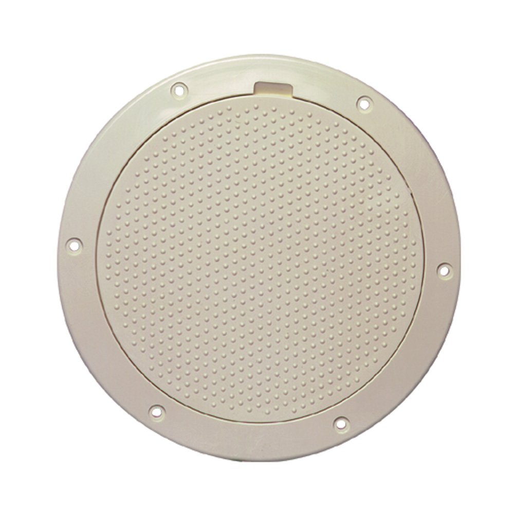 BECKSON 6 NON-SKID PRY OUT DECK PLATE BEIGE 6.5″ CUTOUT″