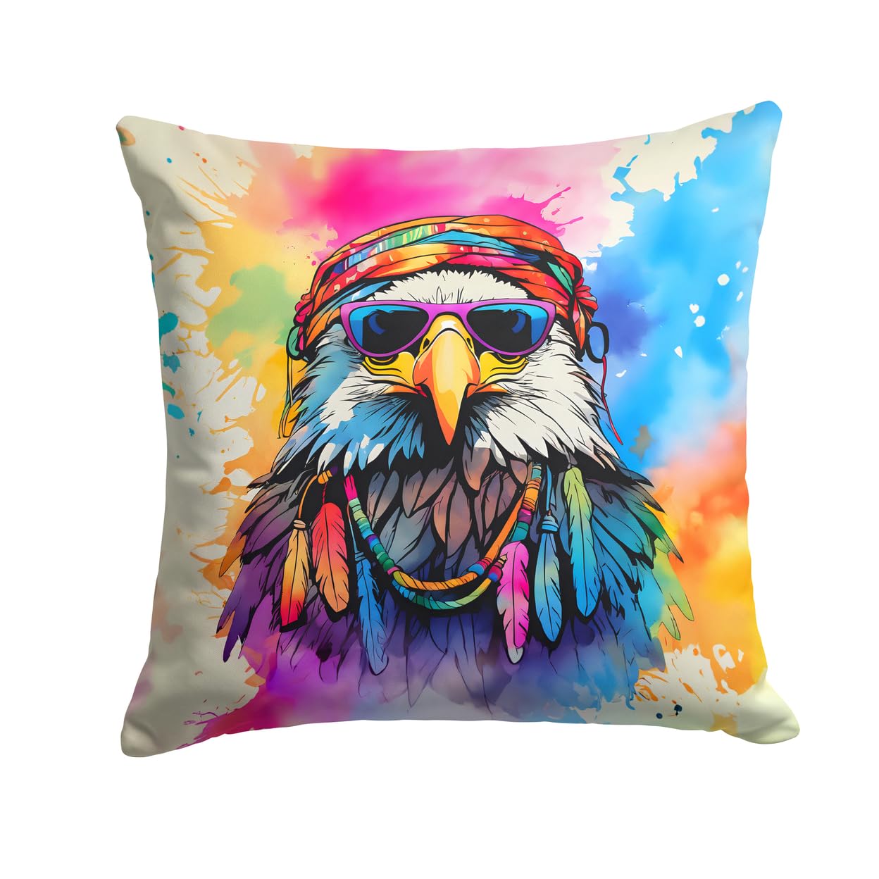 Hippie Animal Eagle Throw Pillow