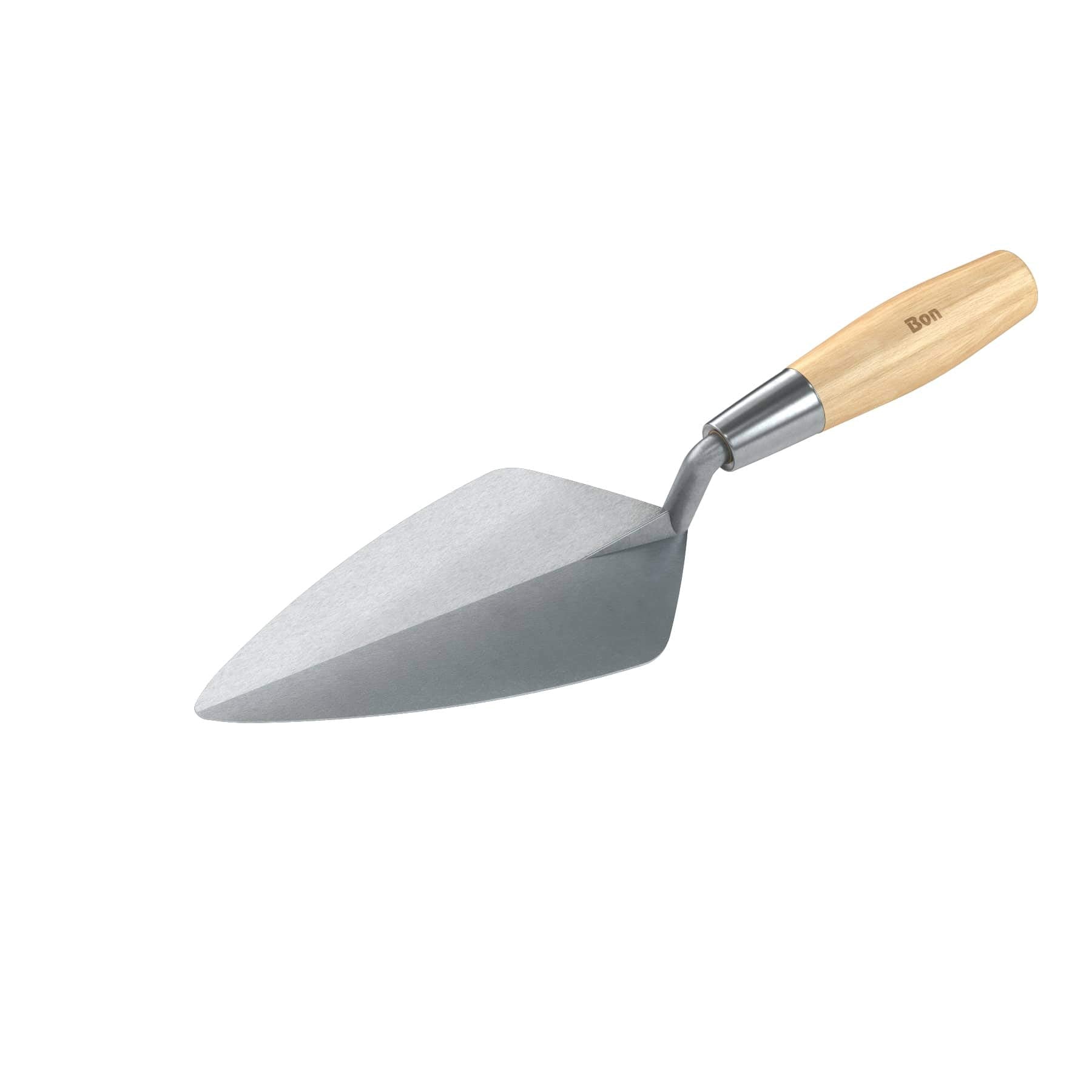 Bon 72-212 Brick Trowel - Carbon Steel Narrow London 9-inch Wood Handle