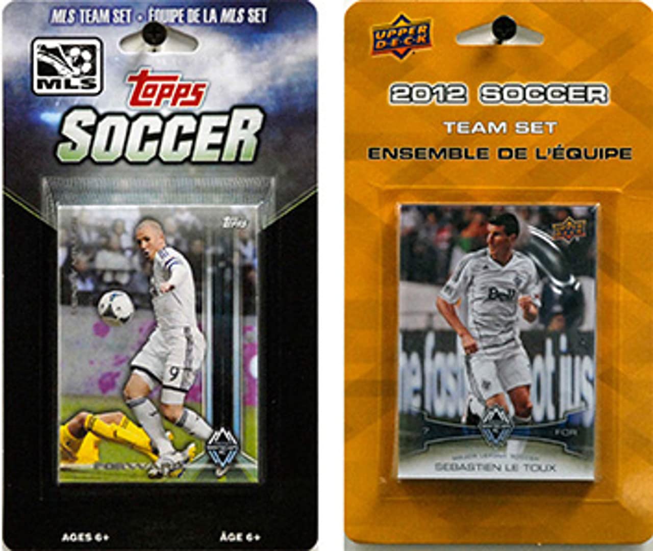 MLS Vancouver Whitecaps 2 Different Licensed Trading Card Team Sets